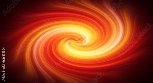 Wallpaper Mural Fiery Vortex of Energy: A mesmerizing swirl of vibrant oranges and reds radiates energy. It ignites the imagination, evoking the powerful forces of nature. Torontodigital.ca
