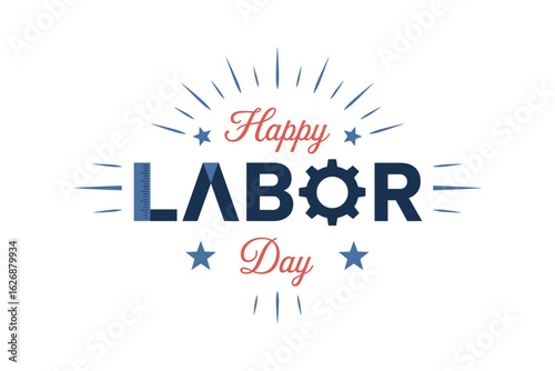 Labor Day Typography and Gear Design