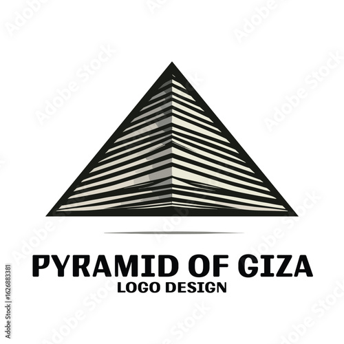 Pyramid Of Giza Vector Logo Design