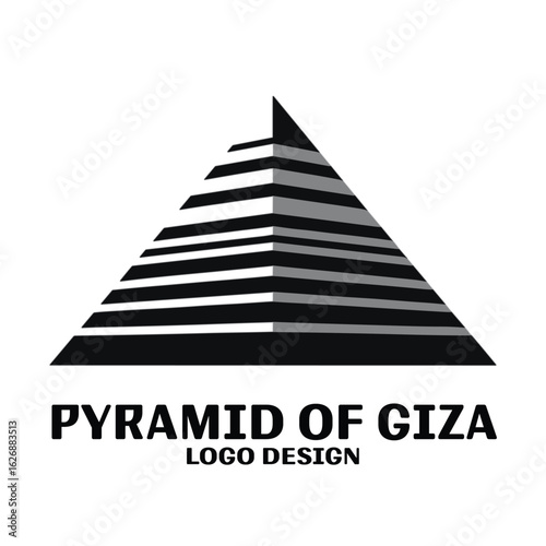 Pyramid Of Giza Vector Logo Design