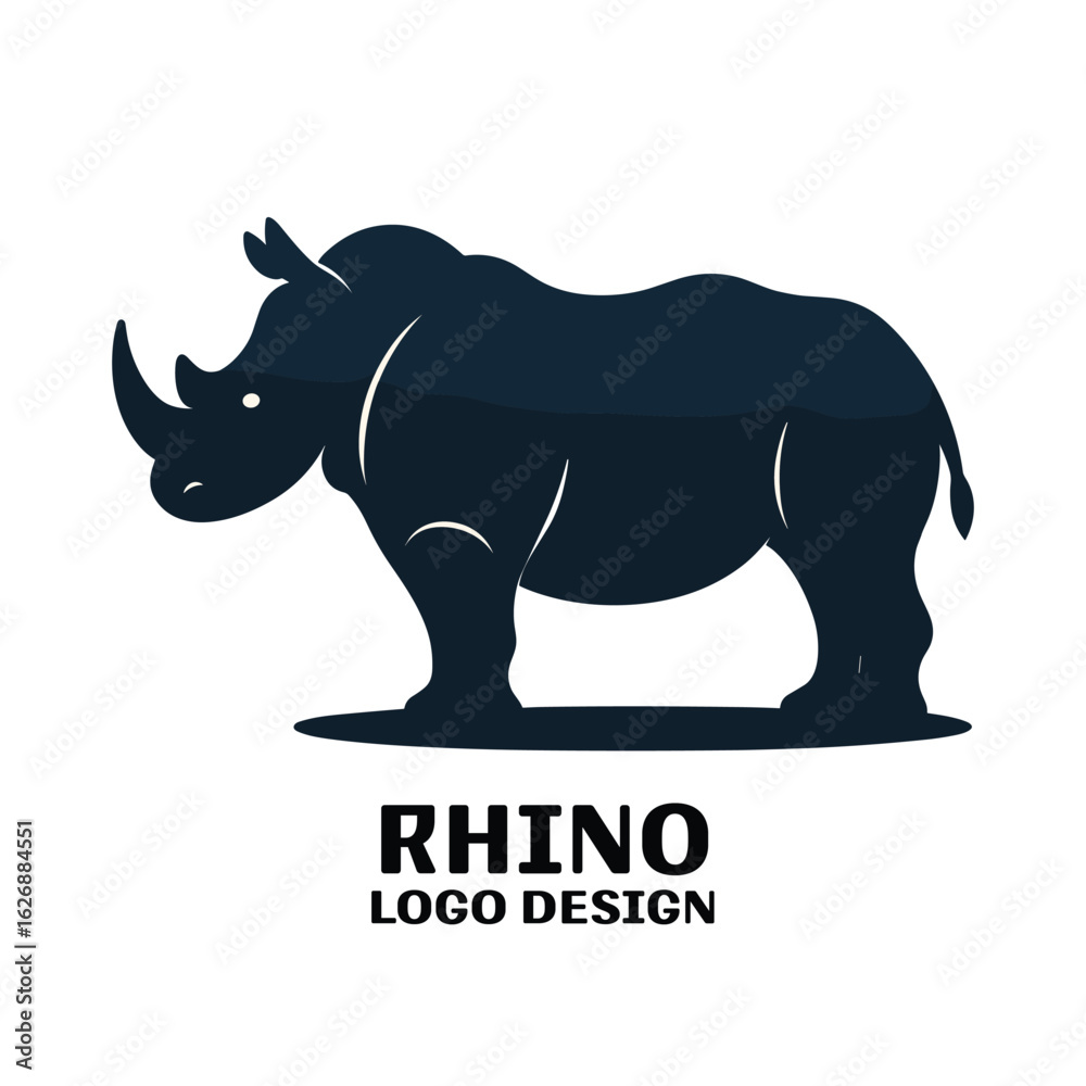 Obraz premium Rhino Vector Logo Design