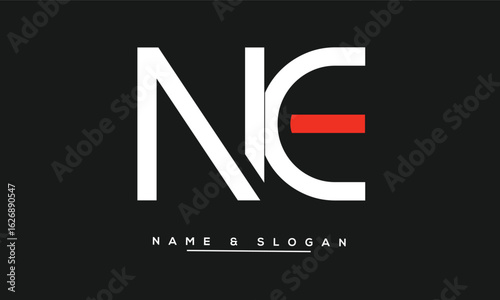 NE, EN Abstract Letters Logo Monogram