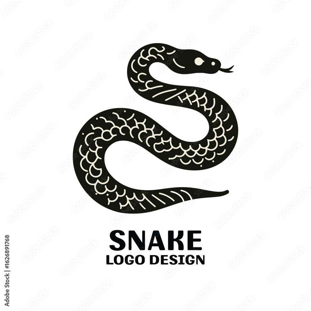 Fototapeta premium Snake Vector Logo Design