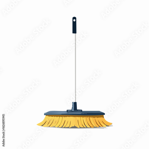 Sponge mop leaning in a corner
