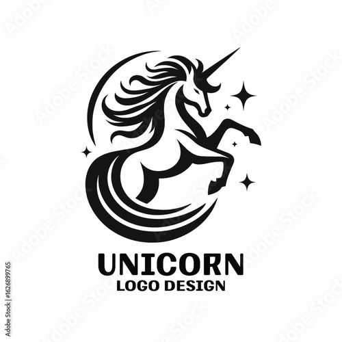 Unicorn Vector Logo Design