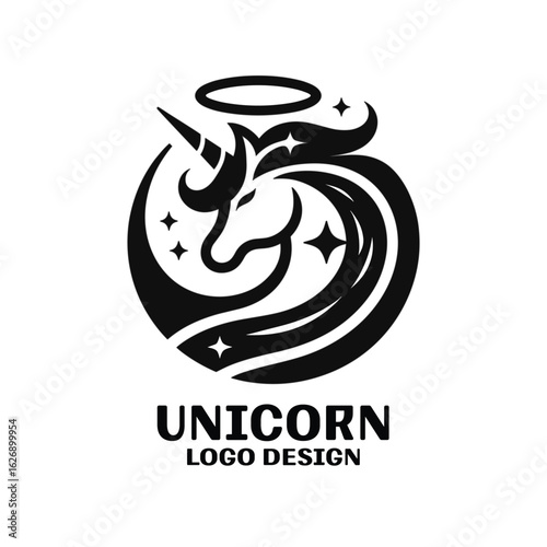 Unicorn Vector Logo Design