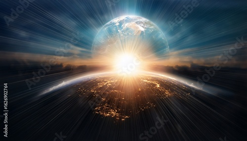 divine light symbol of gods presence truth and grace blessing the world with illumination