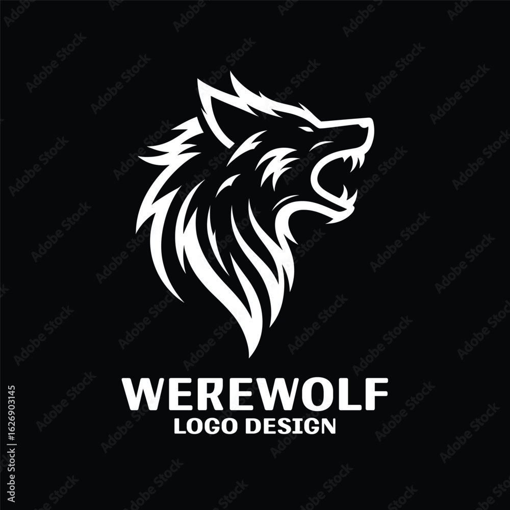 Obraz premium WereWolf Vector Logo Design