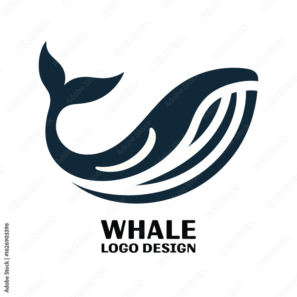 Fototapeta premium Whale Vector Logo Design