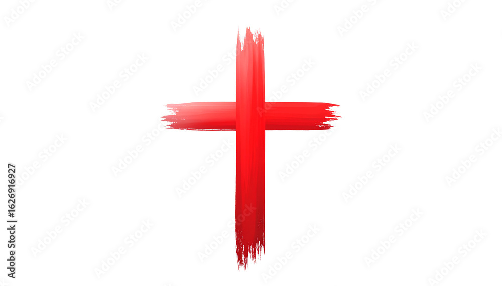 Obraz premium Cross PNG, Christian Religious Symbol Isolated, Transparent Background, Faith, Spirituality, and Religion Illustration