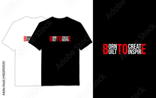 Vector t-shirt design concept for men's casual fashion apparel
