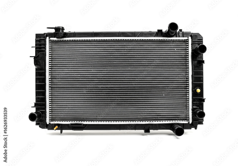 Fototapeta premium Car Radiator isolated on white background