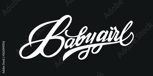 Babygirl Lettering Vector Design for Cute, Playful, and Trendy Apparel and Prints