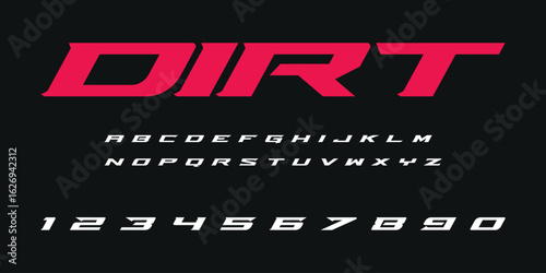 Dirt Lettering Font Vector Grunge Rough Typeface Design for Off Road Racing T Shirts Stickers Logos Extreme Sports Graphics Mud Trail Adventure and Outdoor Projects