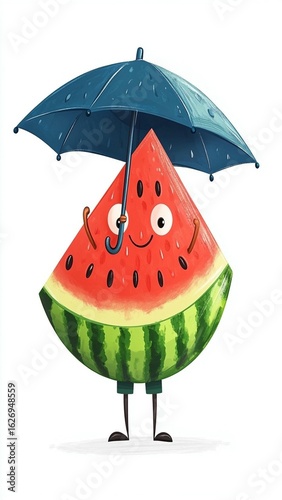 Happy Watermelon Rainy Day