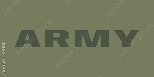 Army Lettering Font Alphabet Vector Design Military Style Bold Stencil Typeface Inspired by Soldiers Camouflage Combat Gear for Posters T Shirts Stickers and Tactical Graphic Projects

