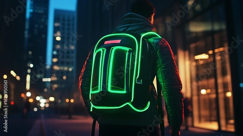 Illuminated Backpack: Night Safety