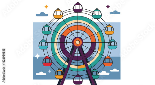 Tic Tac Toe Game, Digital Art, Interactive, Modern Design, Vector Illustration, Minimalist Style, Fun Concept