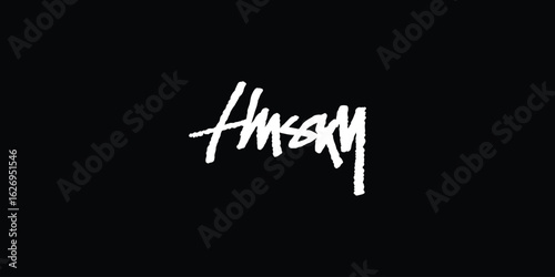 Husky Lettering Vector Design Hand Drawn Typography Inspired by Siberian Husky Dog Breed Strong Winter Pet Theme for T Shirts Posters Stickers Animal Lovers and Arctic Style Projects

