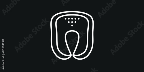 Travel Pillow Icon Vector Design Comfortable Neck Support Symbol for Airplane Trips Vacation Accessories Sleep Essentials Stickers Mobile Apps and Travel Gear UI Projects

