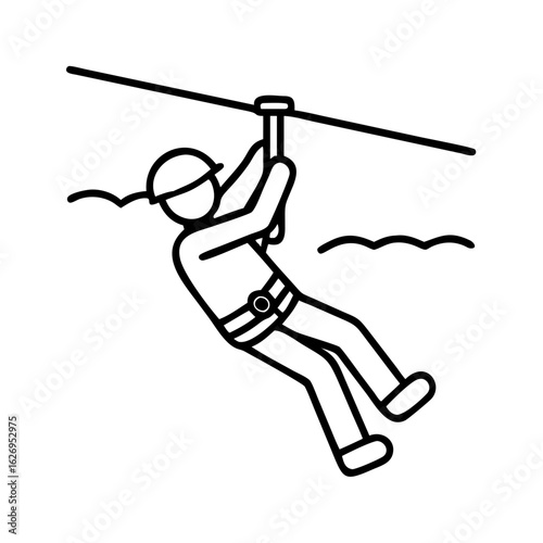 Zipline adventure extreme sports activity adrenaline rush outdoor recreation thrill seeking fun time