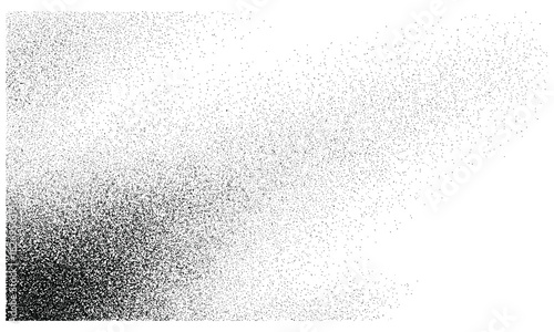 Gritty abstract gradient texture with grainy halftone overlay on monochrome vector background. Noise stipple, sand grain effect, vintage distress, powder tone, fine dust speckle