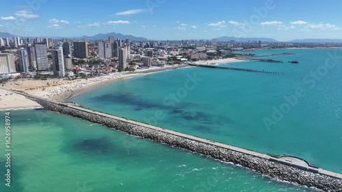 Wallpaper Mural Fortaleza Skyline At Fortaleza In Ceara Brazil. Beach Skyline. Downtown District. Modern Highrise Buildings. Fortaleza Skyline At Fortaleza In Ceara Brazil. Stunning Landscape. Brazil Northeast. Torontodigital.ca