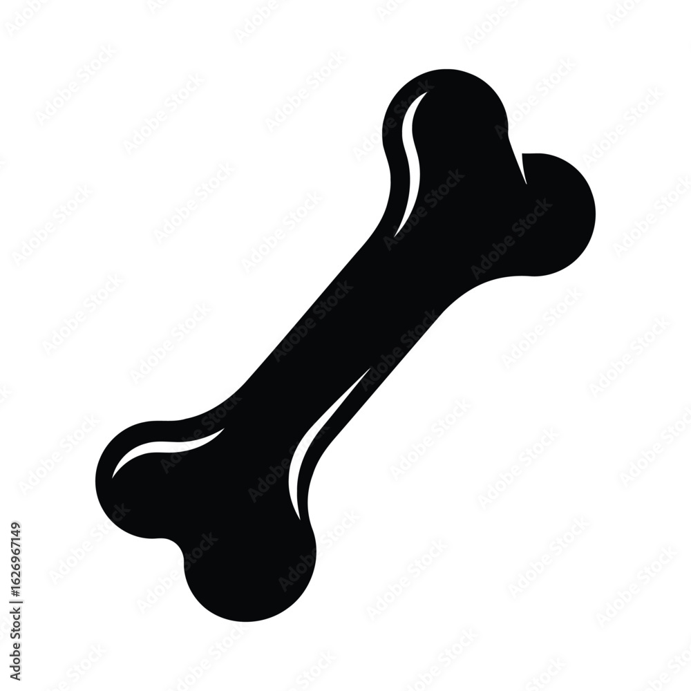 Fototapeta premium Bone silhouette black white