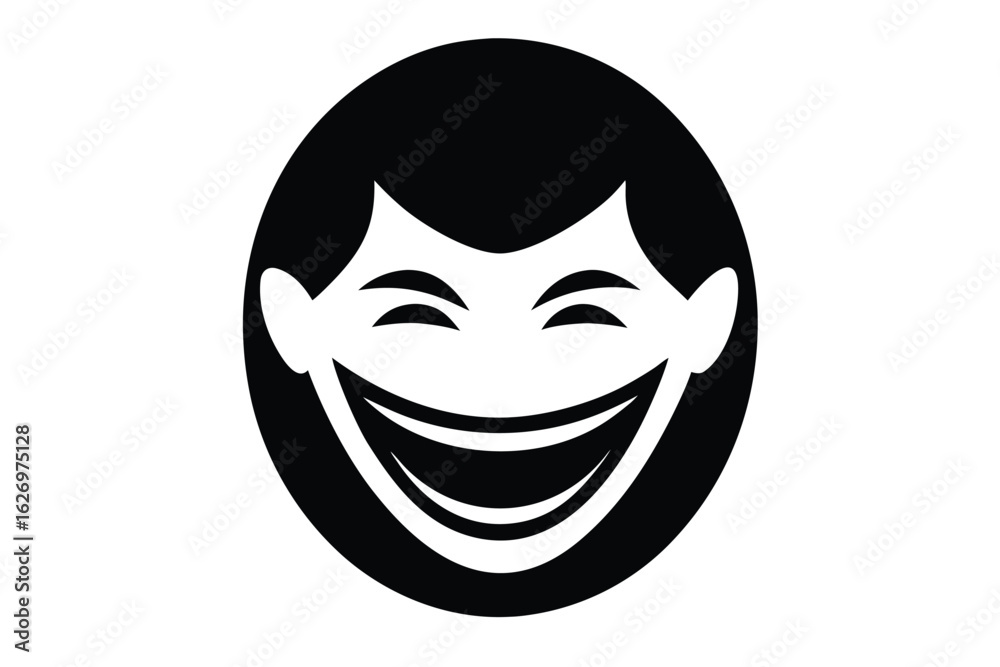 smiling face vector icon silhouette illustrations smiling face vector icon silhouette illustrations