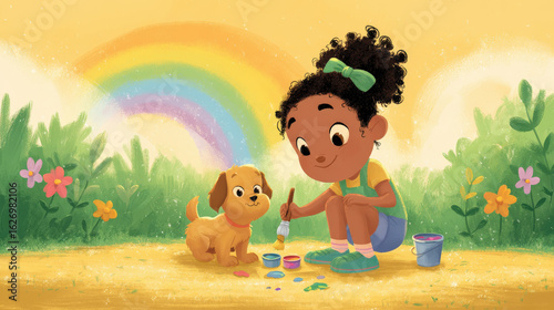 boy and dog