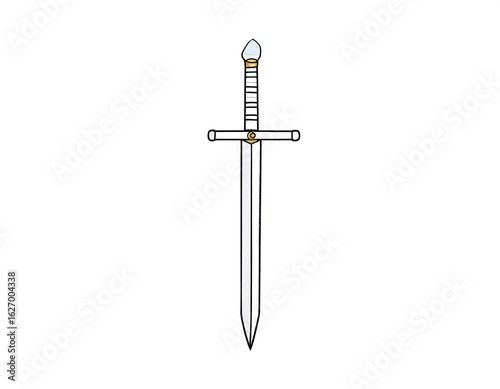 Simple stylized sword illustration