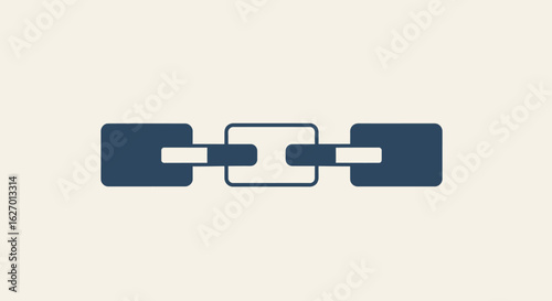 Blockchain Chain Link Icon – Minimal Web3 Connectivity Symbol