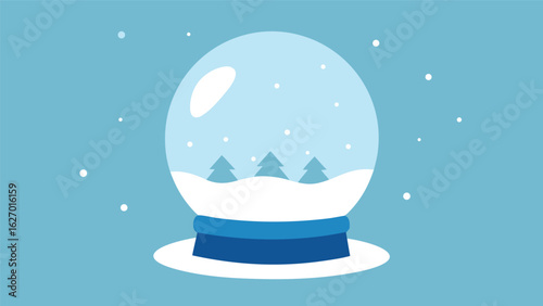 snow globe style soft sparkle background christmas vector background