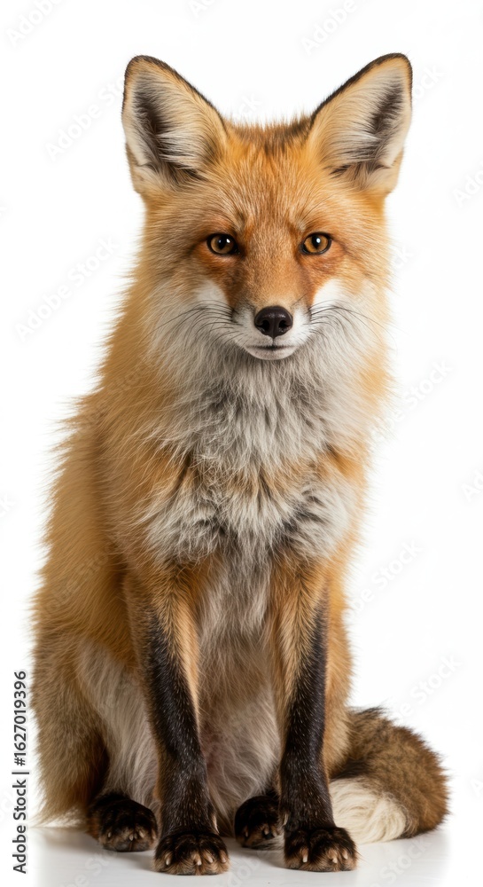 Fototapeta premium Red Fox Portrait with Intense Gaze
