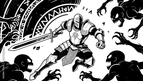 Knight Surrounded by Shadows