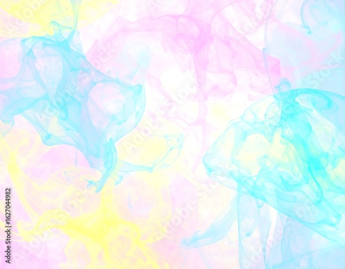Abstract pastel ink swirls