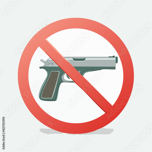 no guns sign, no firearms symbol