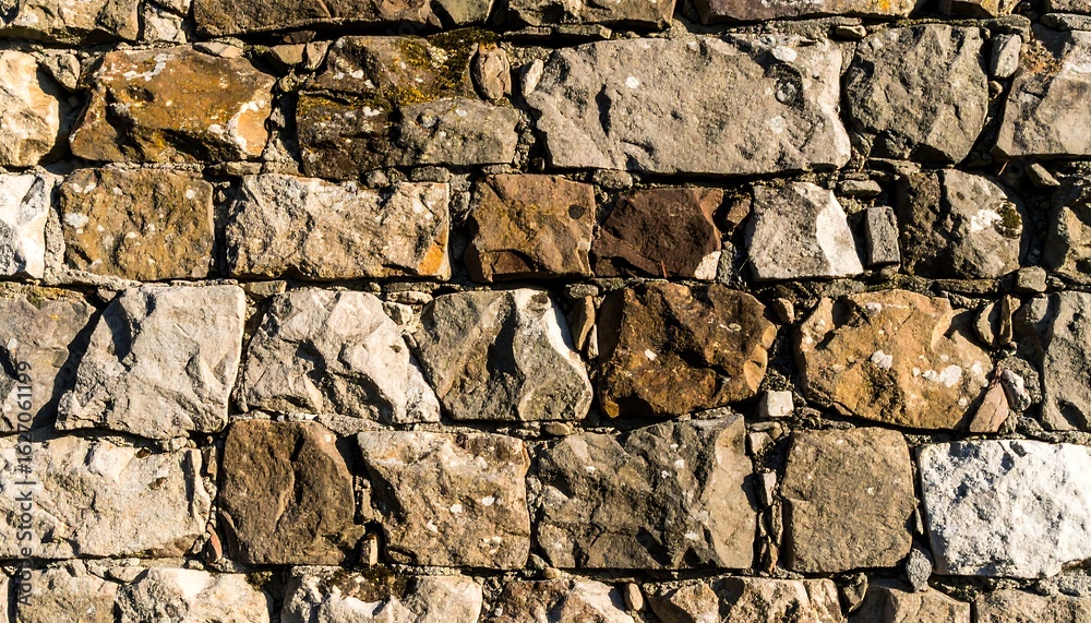 Fototapeta premium Close-up view of a stone wall (11)