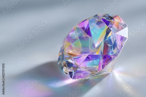 A vibrant iridescent gem