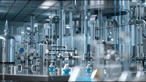 Scientist Laboratory Coat Conducts Precision Experiment Clear Liquid Beaker, Pipette Focus, Detailed Glassware, Meticulous Research, Scientific Discovery, Closeup, Ambient Light, Professional