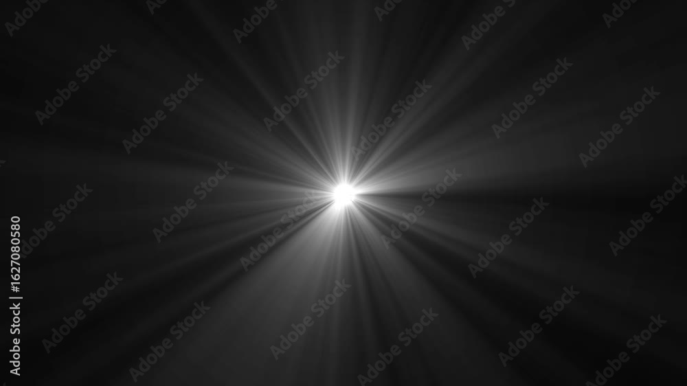 white light ray loop animation on green screen. sun rays or god bless rays' effect. 