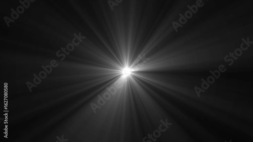 white light ray loop animation on green screen. sun rays or god bless rays' effect. 