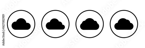 Cloud icon logo design. cloud sign and symbol