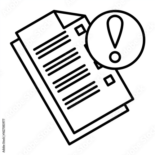 Outline metaphor icon showing emotional tension, mental pressure, and learning struggle related to school stress and student burnout