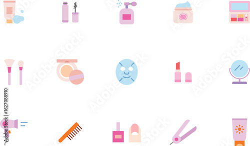 Cosmetics and Beauty Products Icons