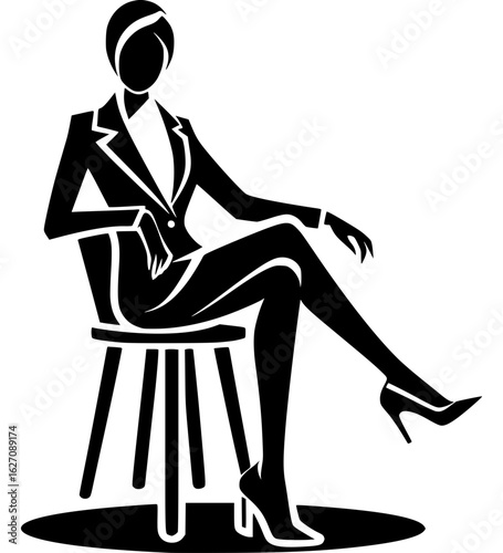 Sitting Boss Look Icon - 7