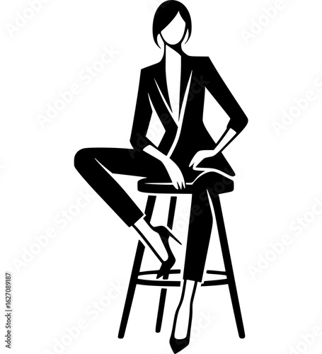 Sitting Boss Look Icon - 10