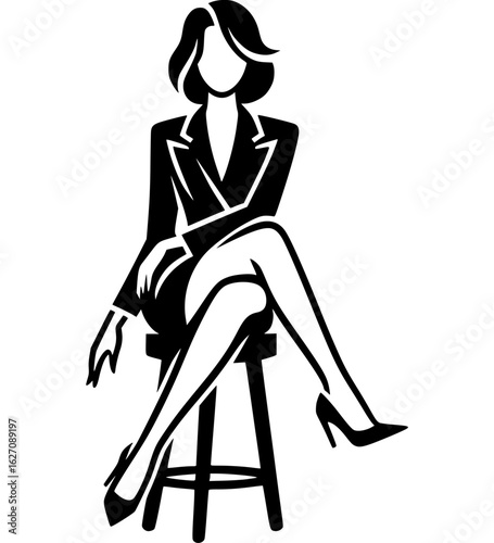 Sitting Boss Look Icon - 3