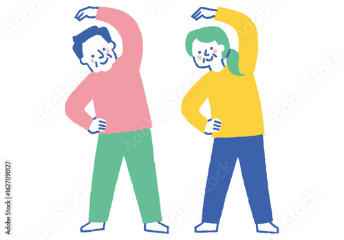 Senior couple maintaining healthy habits_Color