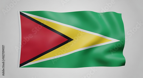 Free Download Waving Flag of Guyana National Symbol of Freedom and Independence - GFXLoad